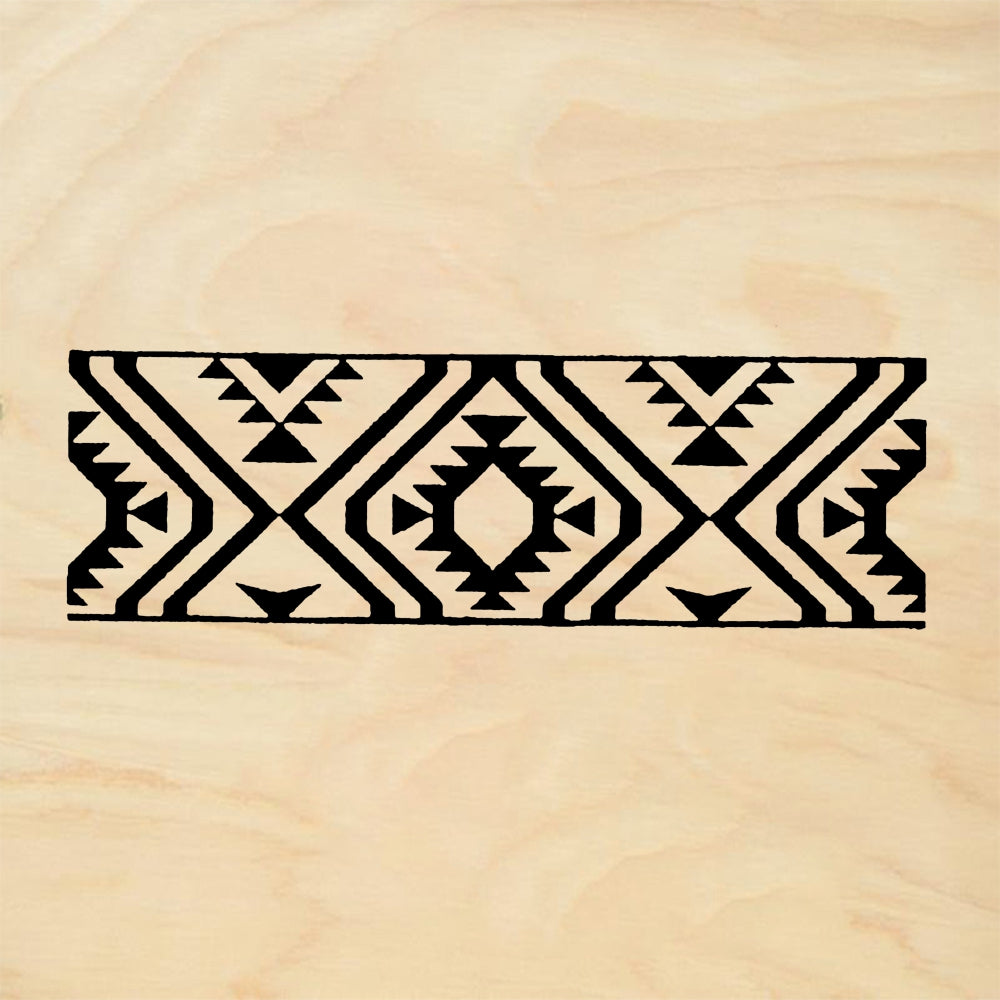 StampaFe Inca textile border - Rubber Stamp 2.75 x 1