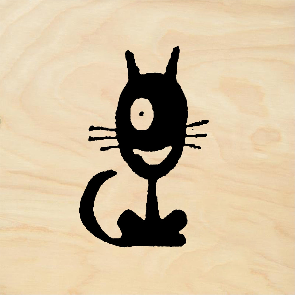StampaFe One-eyed cat One Eyed Cat - Rubber Stamp 0.75 x 1.25