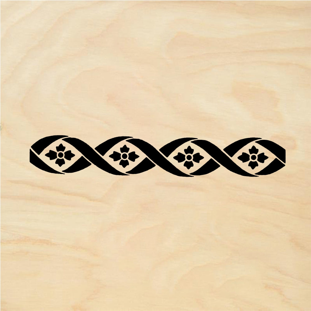 StampaFe Hiela border - Rubber Stamp 2.75 x 0.75