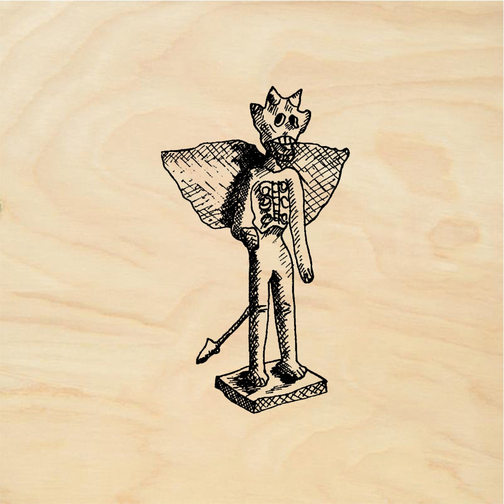 StampaFe Little Day of the Dead devil DOTD Devil - Rubber Stamp 1.75 x 1.75