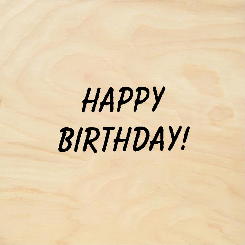 StampaFe HAPPY BIRTHDAY, tiny - Rubber Stamp 1.25 x 0.75