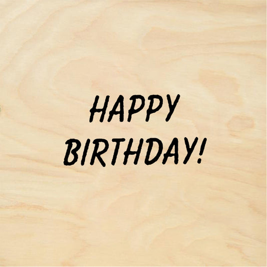 StampaFe HAPPY BIRTHDAY, tiny - Rubber Stamp 1.25 x 0.75