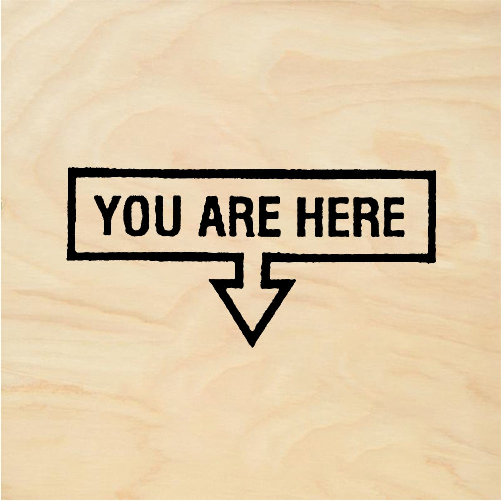 StampaFe YOU ARE HERE - Rubber Stamp 1 x 0.5