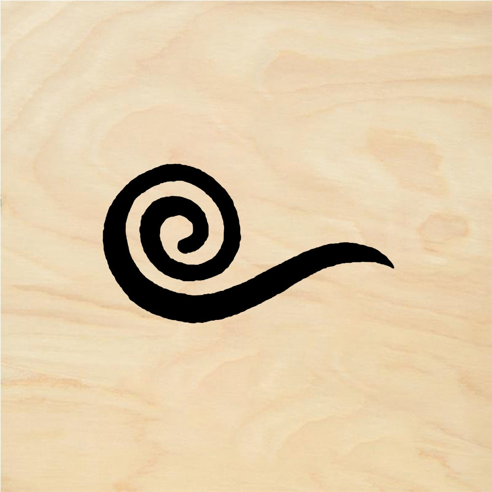 StampaFe Swirlette Small Swirlette - Rubber Stamp 1 x 1.25