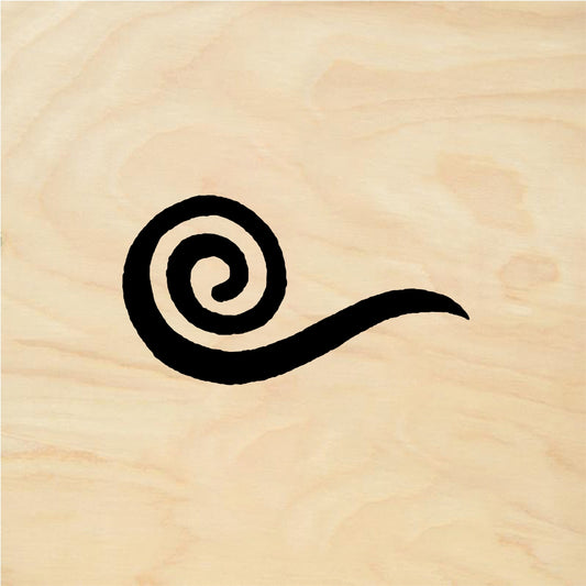 StampaFe Swirlette Small Swirlette - Rubber Stamp 1 x 1.25