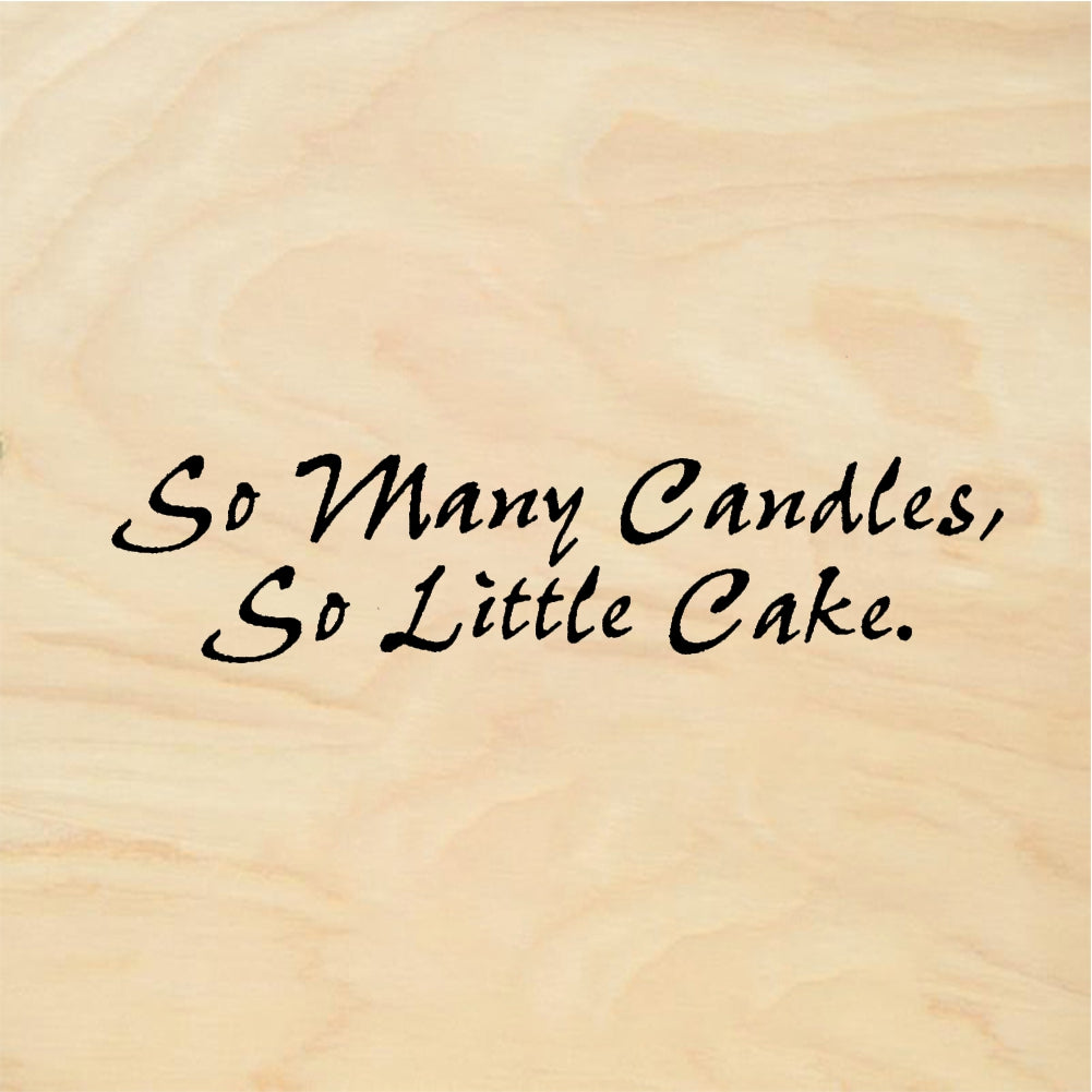 StampaFe So Many Candles, Large - Rubber Stamp 2 x 0.5