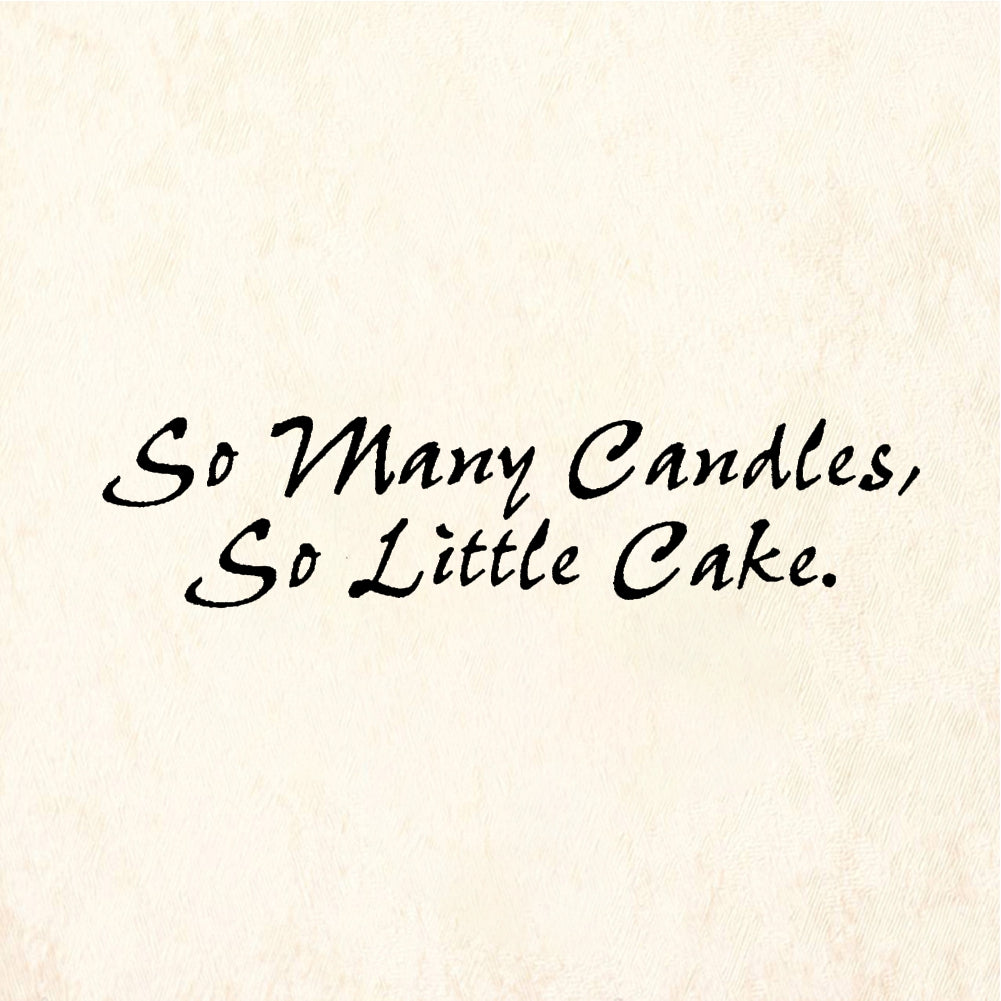 StampaFe So Many Candles, Large - Rubber Stamp 2 x 0.5