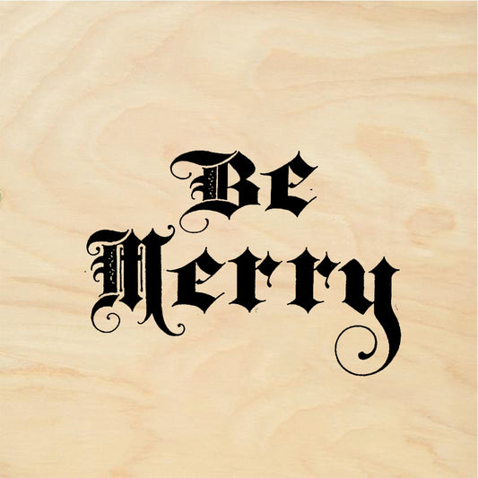 StampaFe Be Merry - Rubber Stamp 2.5 x 1.25