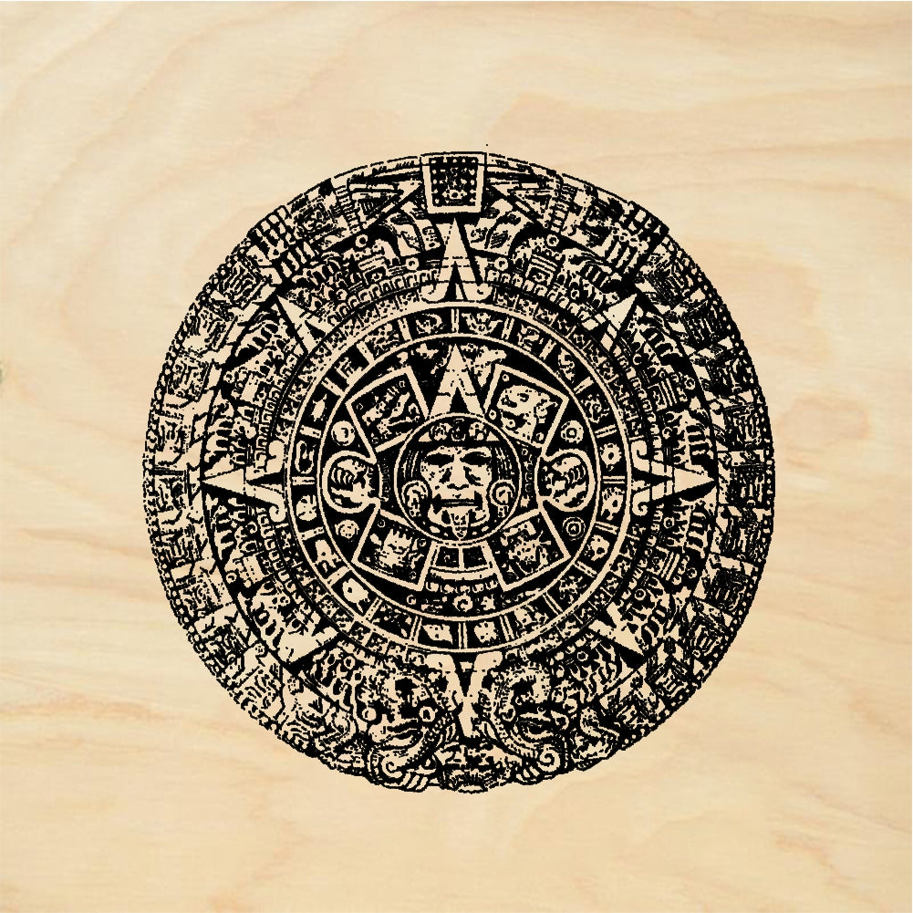 StampaFe Mexican calendar stone - Rubber Stamp 2 x 2.5