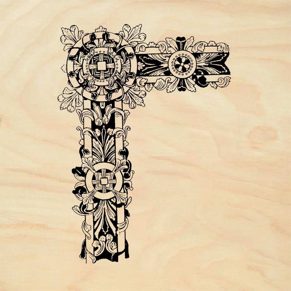 StampaFe Celtic corner, lg. Large Celtic Corner - Rubber Stamp 2.5 x 4.75