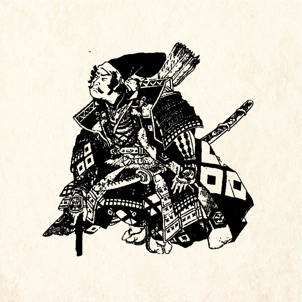 StampaFe Samurai Warrior - Rubber Stamp 1.5 x 2