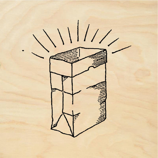 StampaFe Luminaria, lg. Large Luminaria - Rubber Stamp 1.25 x 1.25