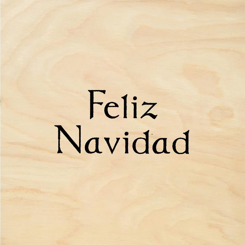 StampaFe Feliz Navidad, plain Feliz Navidad Plain - Rubber Stamp 1 x 0.75