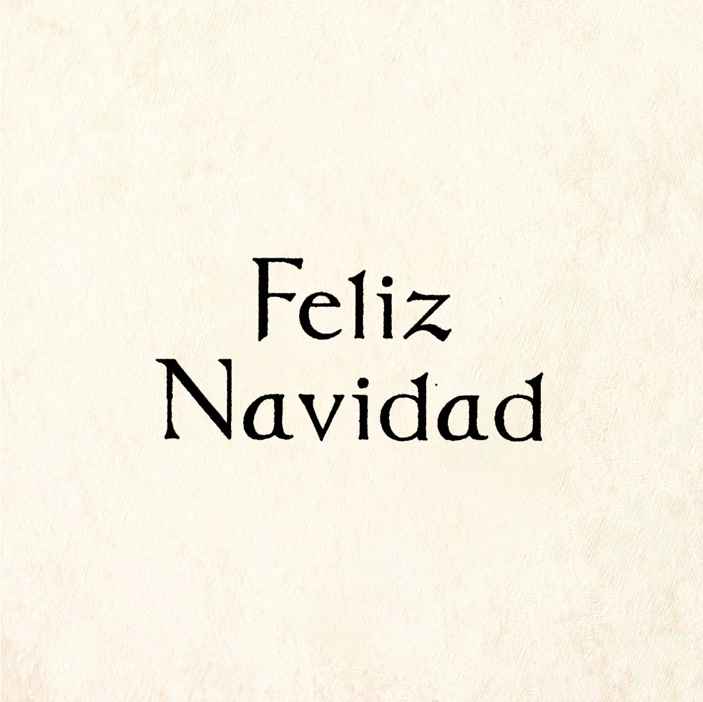 StampaFe Feliz Navidad, plain Feliz Navidad Plain - Rubber Stamp 1 x 0.75