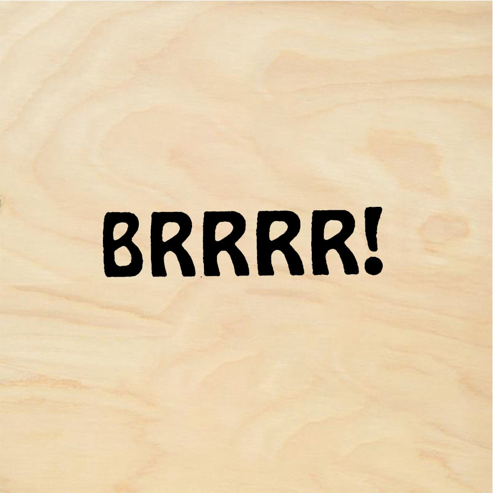 StampaFe BRRRR! Brrrr Text - Rubber Stamp 1 x 0.5