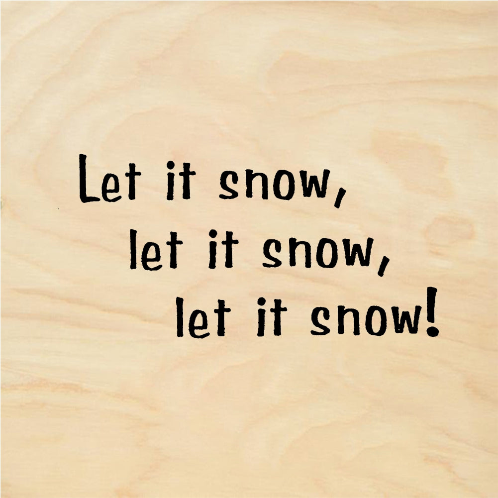 StampaFe Let it snow - Rubber Stamp 1.25 x 1