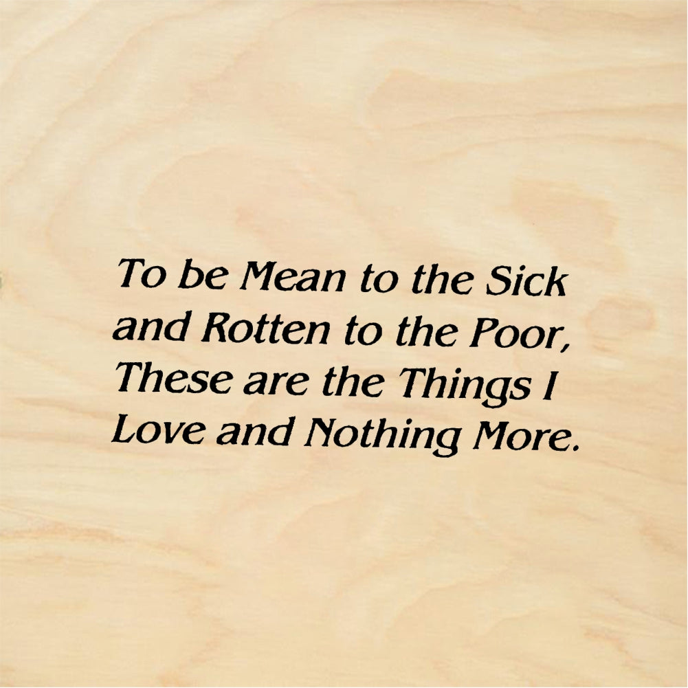 StampaFe To Be Mean to Sick Mean to Sick - Rubber Stamp 2 x 1