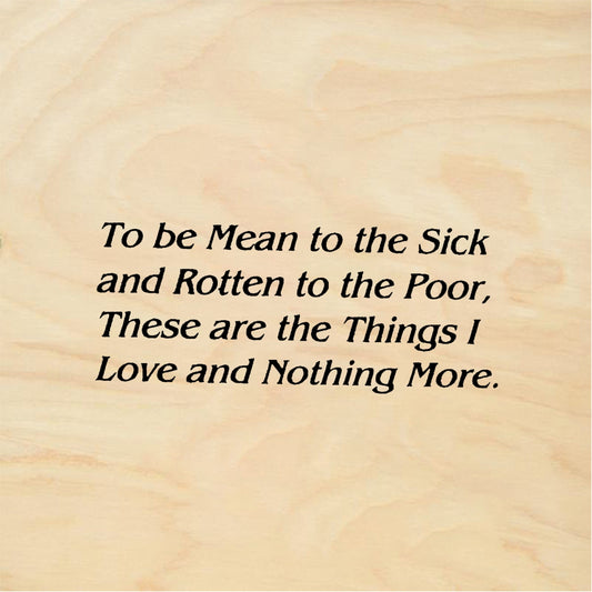 StampaFe To Be Mean to Sick Mean to Sick - Rubber Stamp 2 x 1