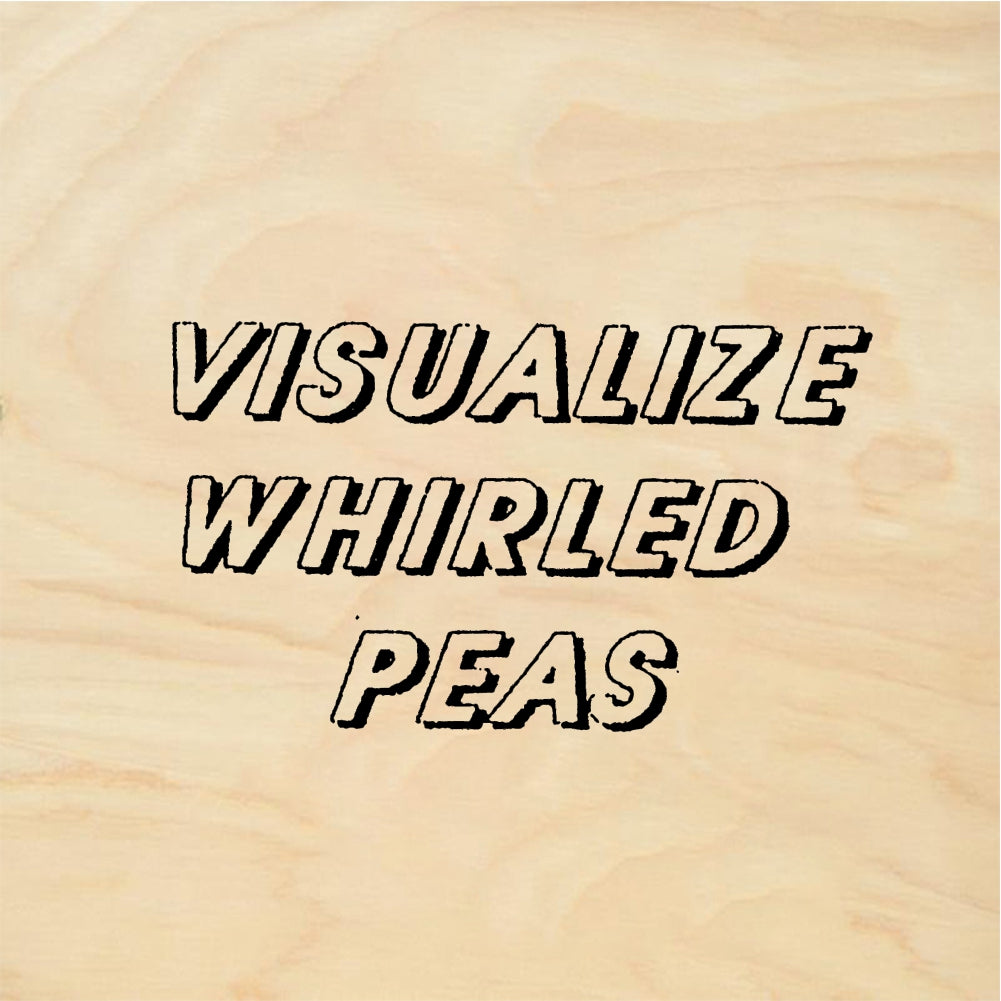 StampaFe VISUALIZE WHIRLED PEAS - Rubber Stamp 1.75 x 1