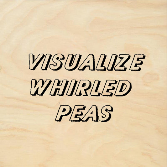 StampaFe VISUALIZE WHIRLED PEAS - Rubber Stamp 1.75 x 1
