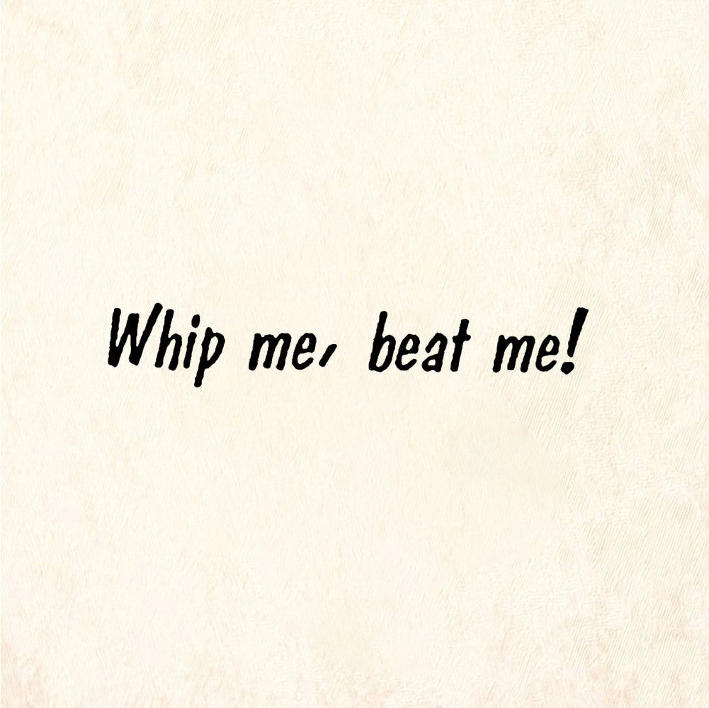 StampaFe Whip me beat me - Rubber Stamp 2 x 0.25