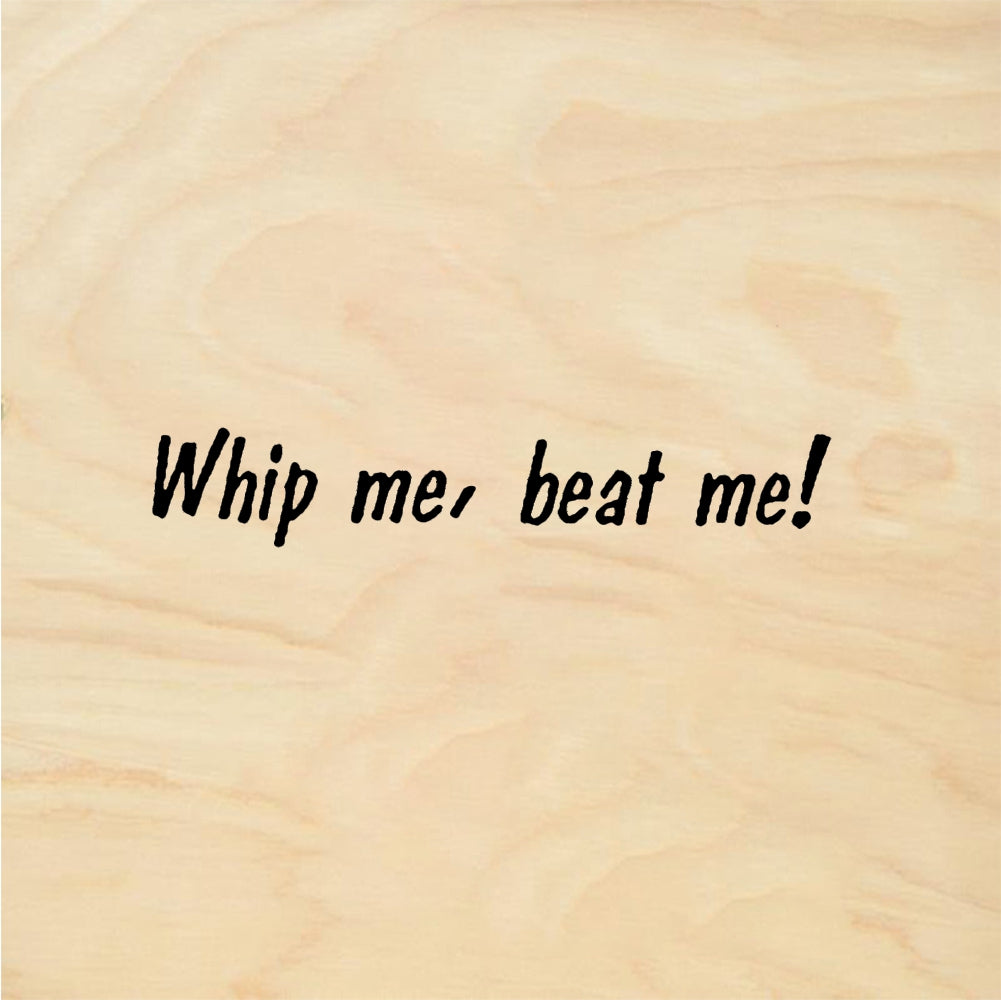 StampaFe Whip me beat me - Rubber Stamp 2 x 0.25