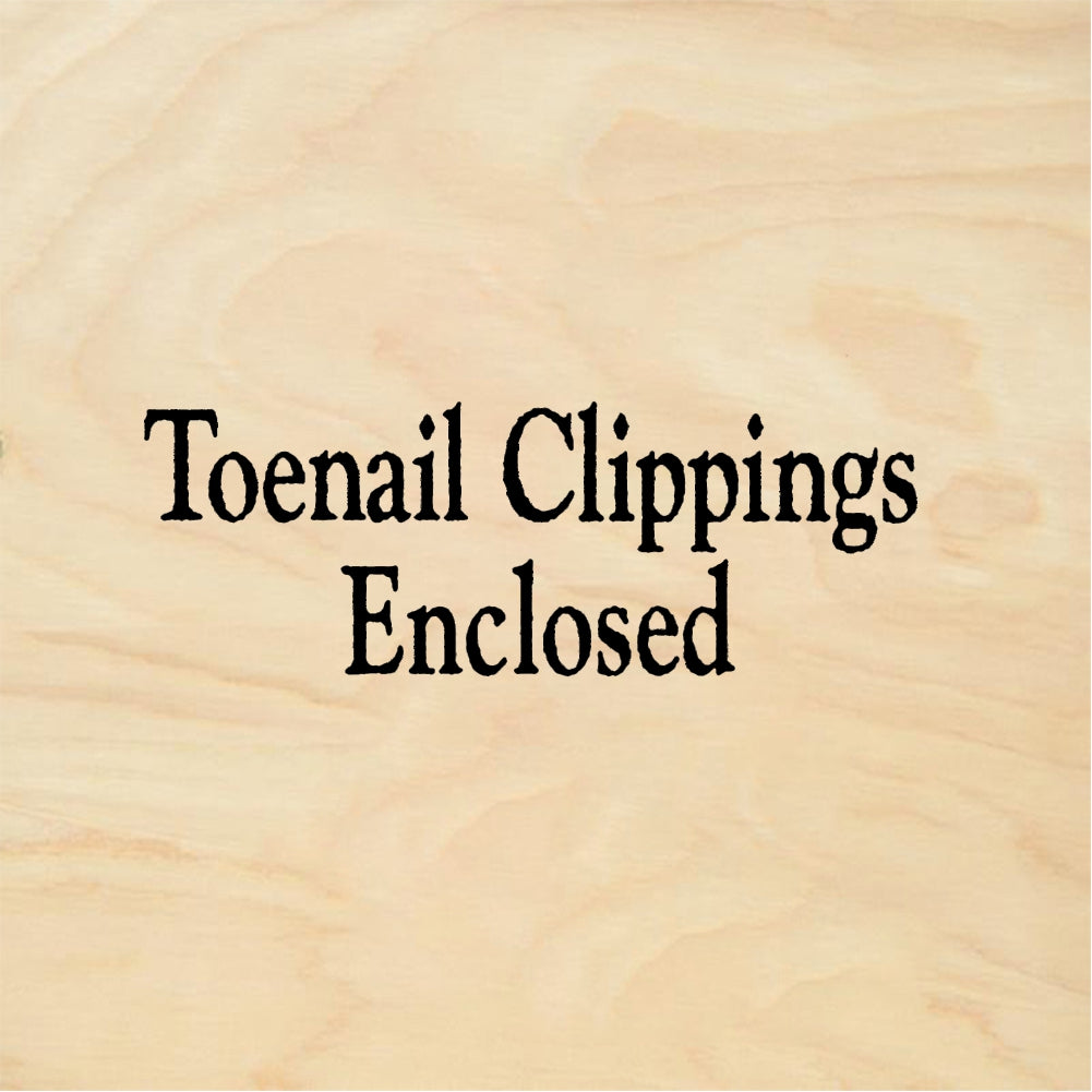 StampaFe Toenail Clippings Enclosed Toenail Clippings - Rubber Stamp 1 x 0.5
