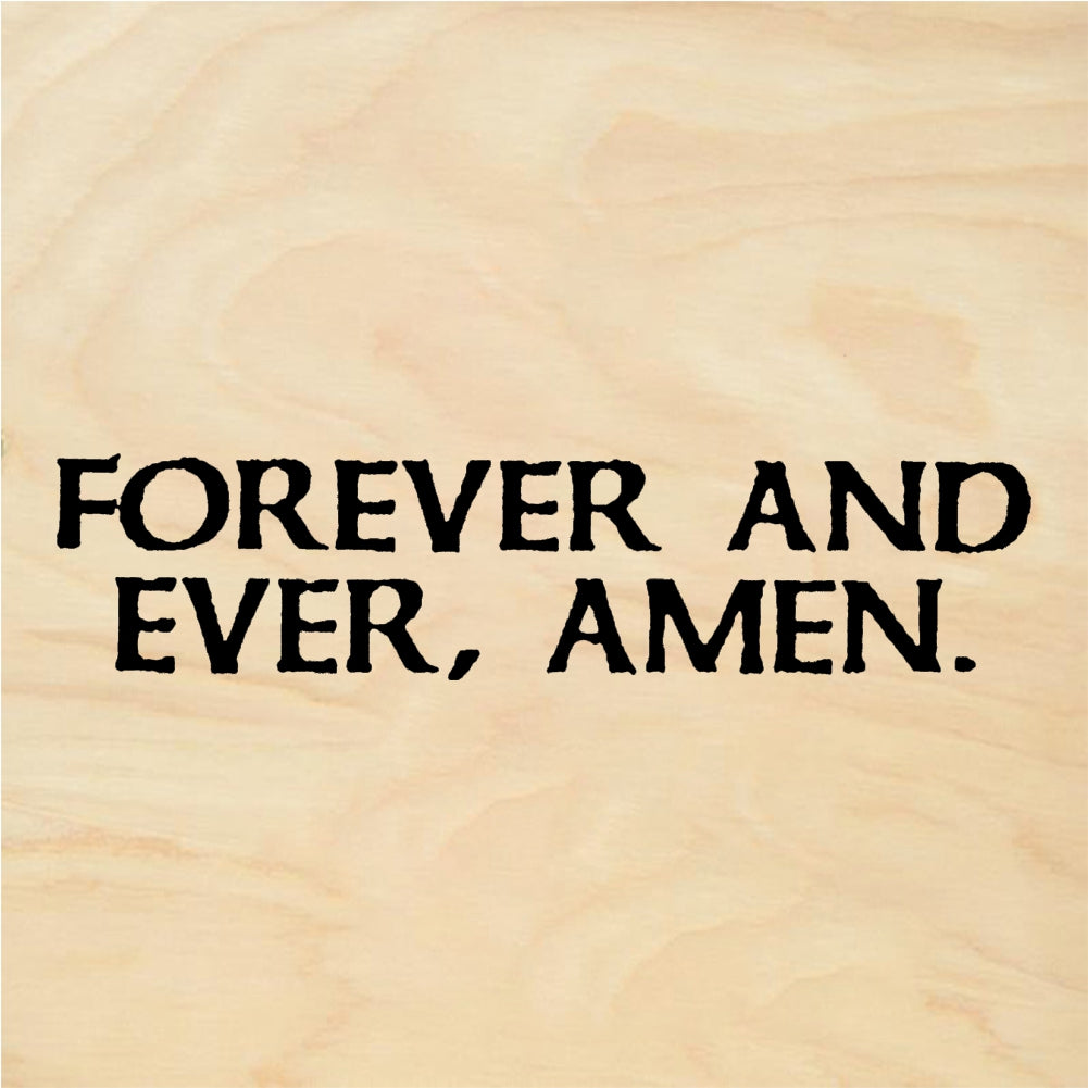StampaFe FOREVER AND EVER AMEN - Rubber Stamp 2 x 0.75