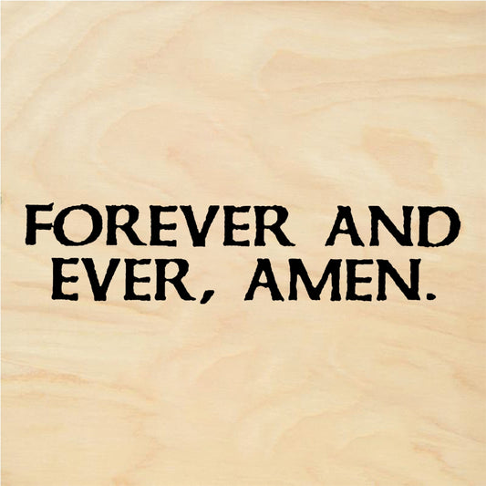 StampaFe FOREVER AND EVER AMEN - Rubber Stamp 2 x 0.75