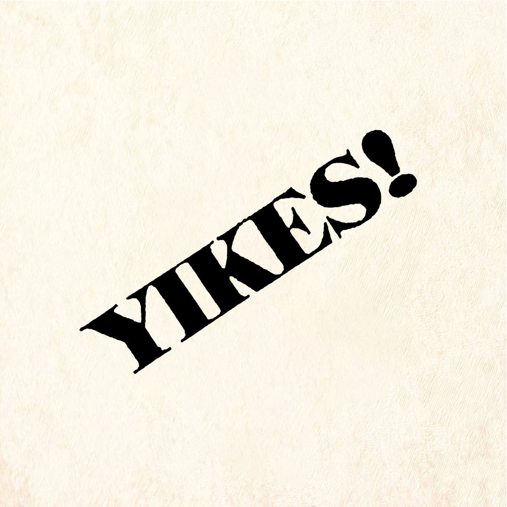 StampaFe YIKES! Yikes Text - Rubber Stamp 1 x 0.75
