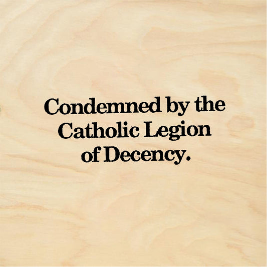 StampaFe Condemned by the Catholic Legion of Decency - Rubber Stamp 2.25 x 0.75