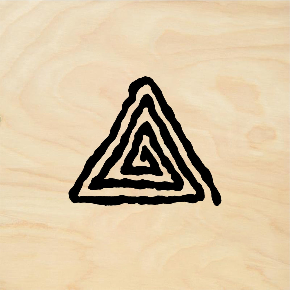 StampaFe Triangle Maze, sm. - Rubber Stamp 0.75 x 0.75
