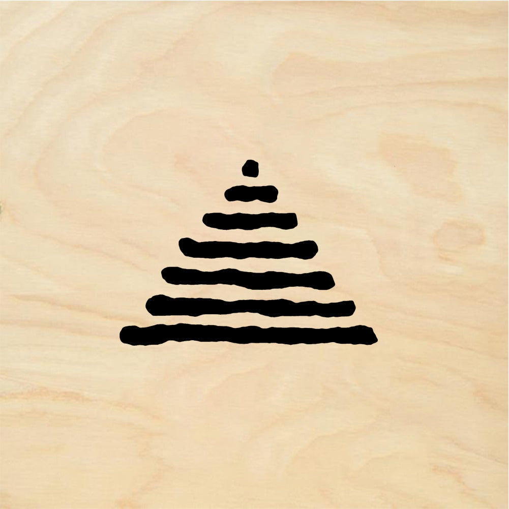 StampaFe Line Triangle, sm. - Rubber Stamp 0.5 x 0.5