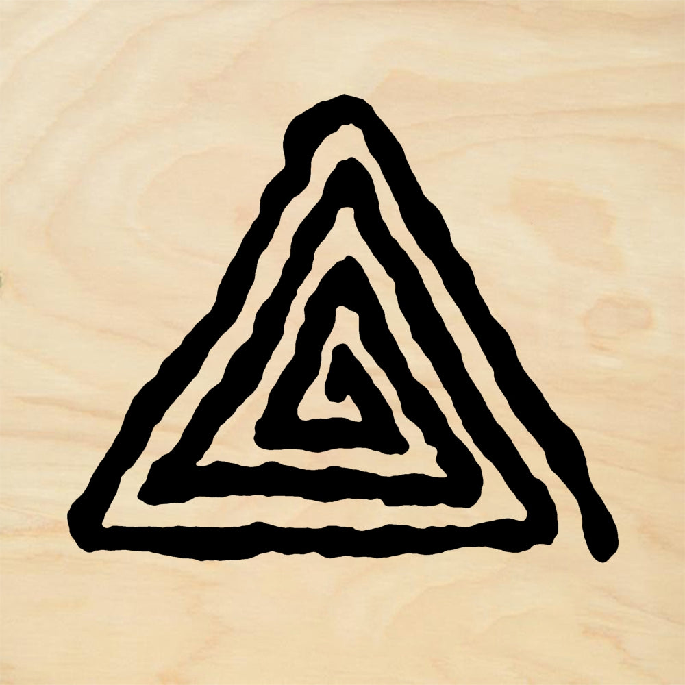 StampaFe Triangle Maze, LG. - Rubber Stamp 1.5 x 1.75