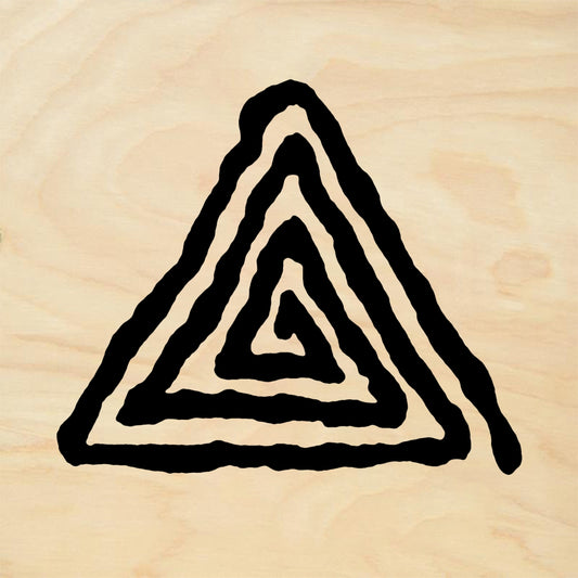StampaFe Triangle Maze, LG. - Rubber Stamp 1.5 x 1.75