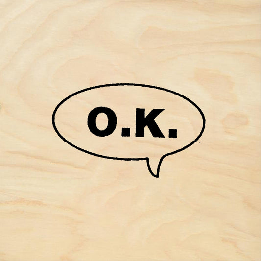 StampaFe O.K. OK Text - Rubber Stamp 1 x 0.5