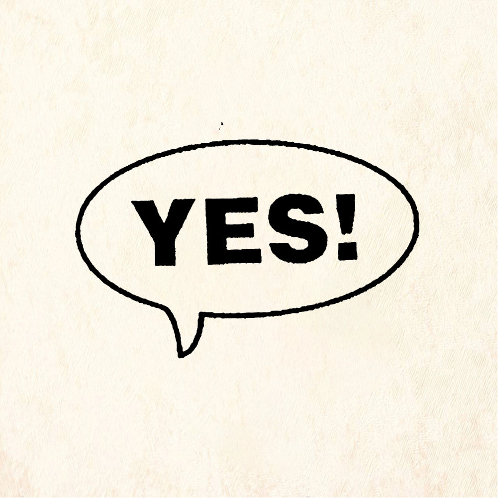 StampaFe YES! Yes - Rubber Stamp 0.5 x 0.75