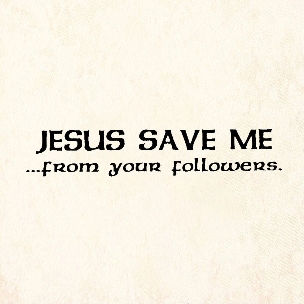 StampaFe JESUS SAVE ME Text - Rubber Stamp 1.75 x 1
