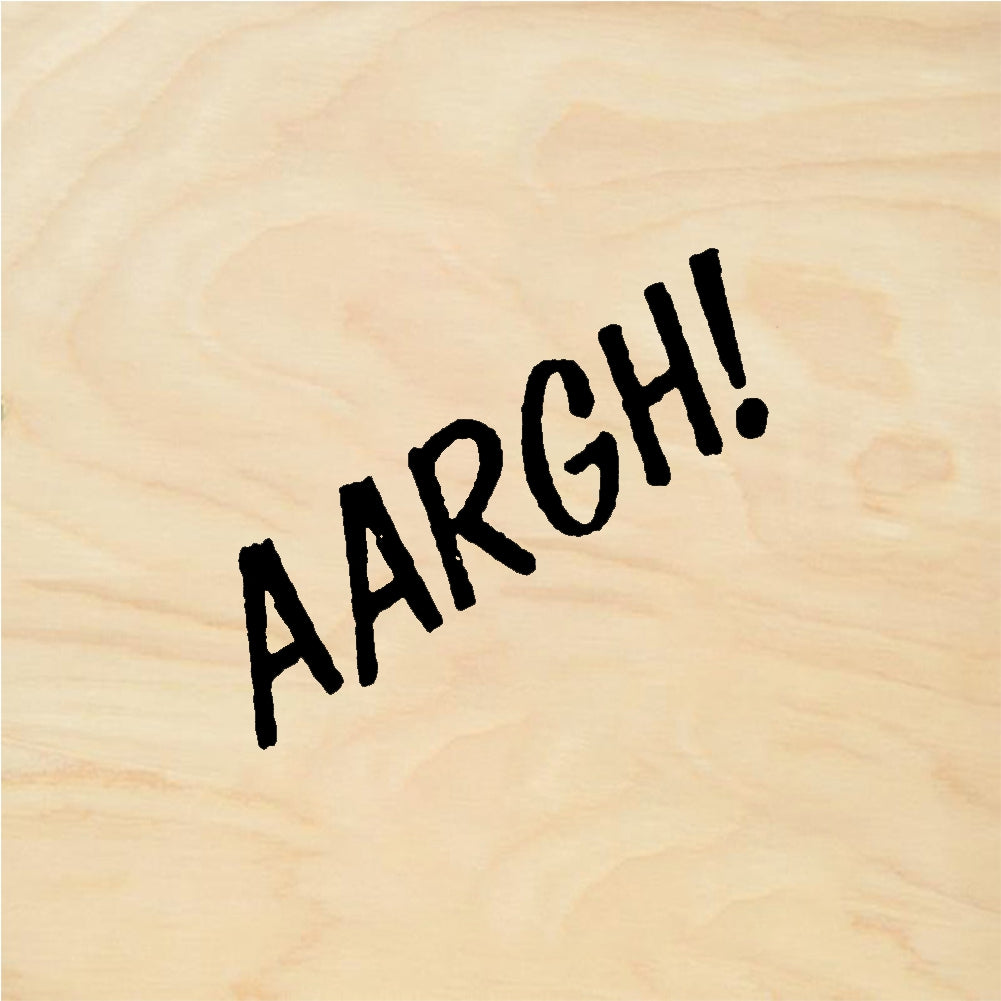 StampaFe AARGH! Aargh Text - Rubber Stamp 1 x 0.5