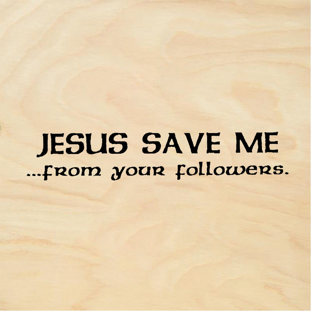 StampaFe JESUS SAVE ME Text - Rubber Stamp 1.75 x 1