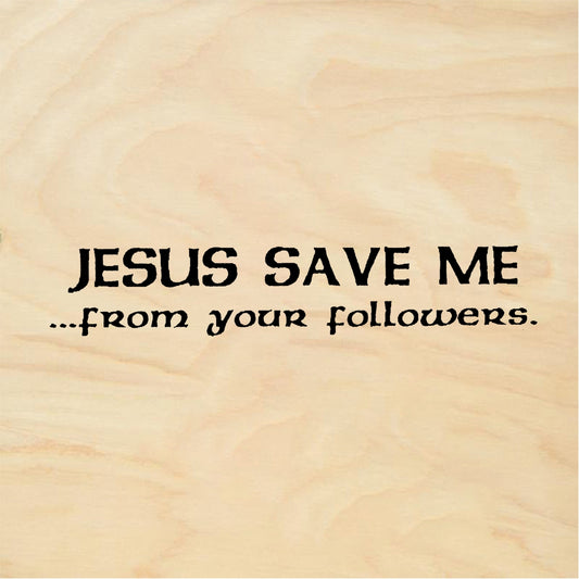 StampaFe JESUS SAVE ME Text - Rubber Stamp 1.75 x 1