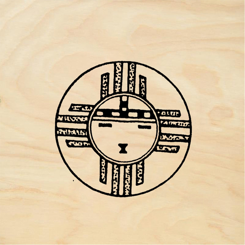 StampaFe Indian sun Native American Sun - Rubber Stamp 1.25 x 1.5