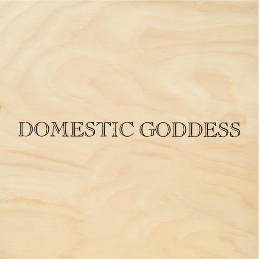 StampaFe DOMESTIC GODDESS Text - Rubber Stamp 2.25 x 0.75