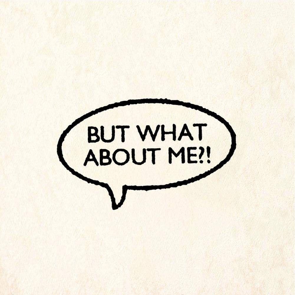 StampaFe BUT WHAT ABOUT ME What About Me - Rubber Stamp 1.25 x 0.5