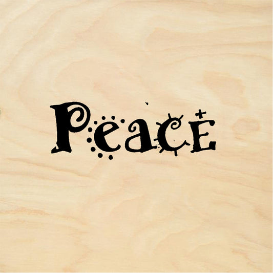 StampaFe Peace, chili pepper - Rubber Stamp 1.5 x 0.75