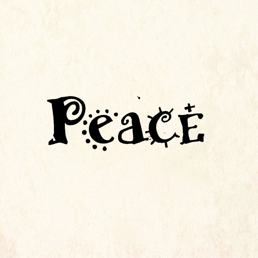 StampaFe Peace, chili pepper - Rubber Stamp 1.5 x 0.75