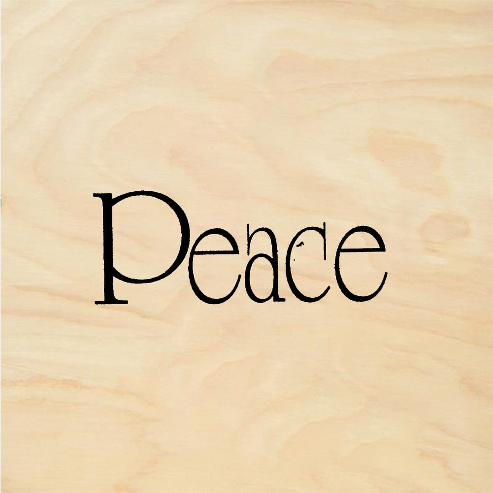 StampaFe Peace, plain - Rubber Stamp 1.5 x 0.75