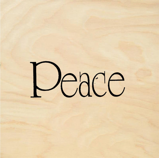 StampaFe Peace, plain - Rubber Stamp 1.5 x 0.75