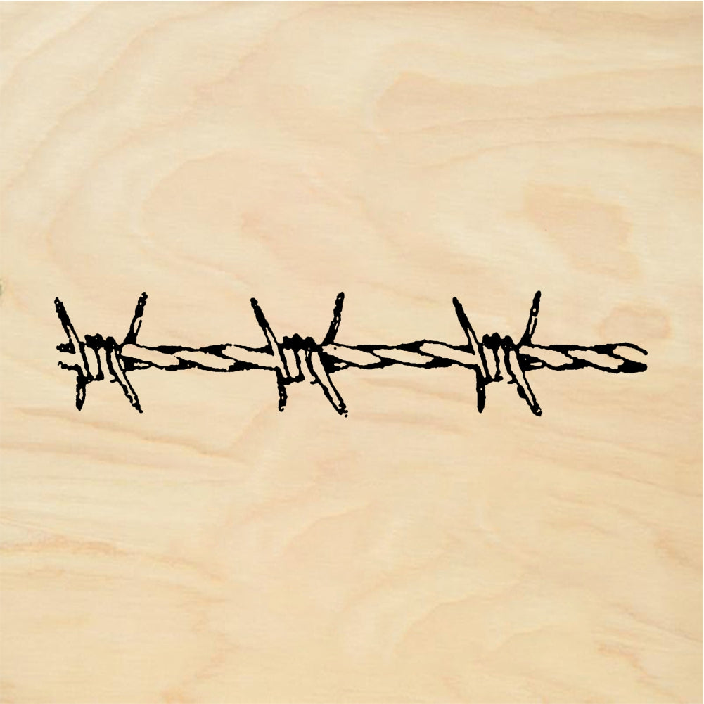 StampaFe Small Skinny Barbed Wire Border Rubber Art Stamp