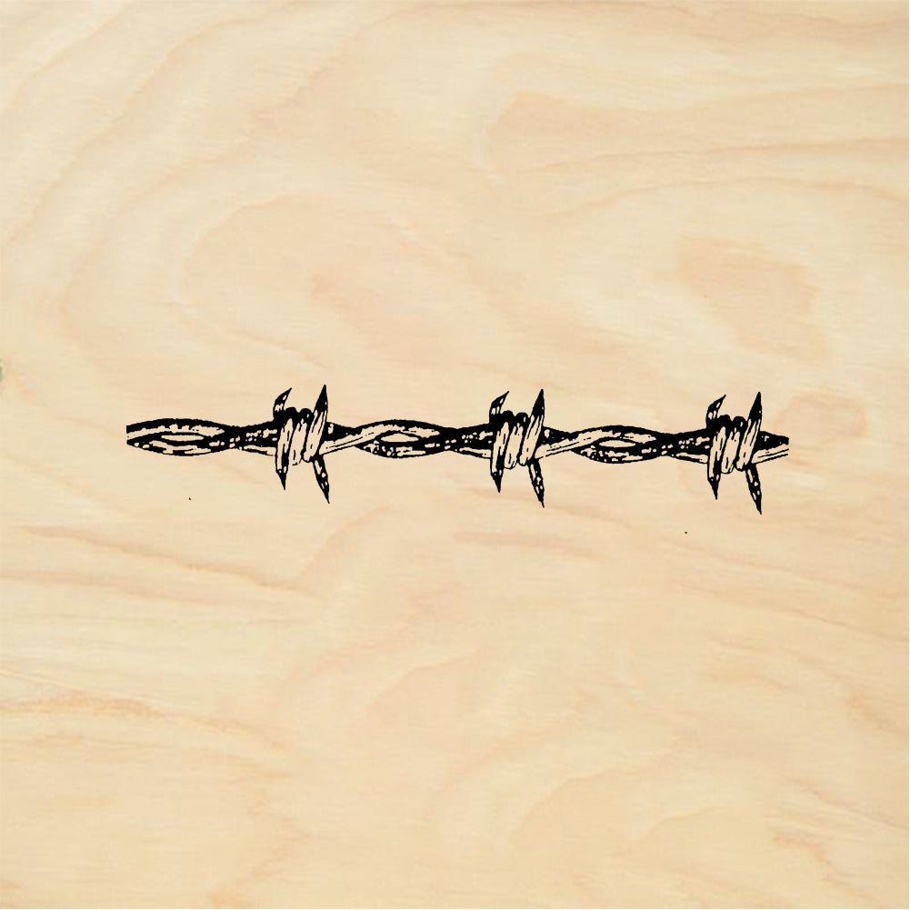 StampaFe Small Fat Barbed Wire Border Rubber Art Stamp